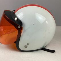 o1315 VJ ジェットヘルメット セーフティーヘルメット オレンジ フリーサイズ 中古_画像2