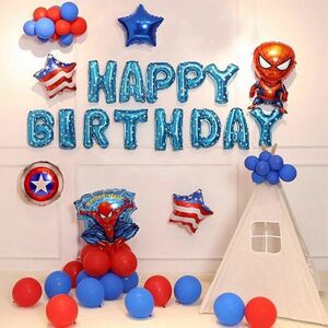 スパイダーマン誕生日飾り男の子happy birthdayバースデー風船バルーン