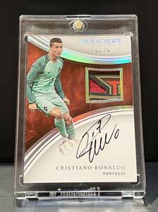 1of1！！Cristiano Ronaldo 2017 Panini Immaculate Patch Auto Platinum 1枚限定！！1/1！！直書き 直筆サインカード！！ロナウド