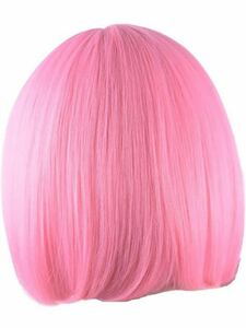 c-363 ALISY wig Bob Short wig pink 1 piece (L-pink)