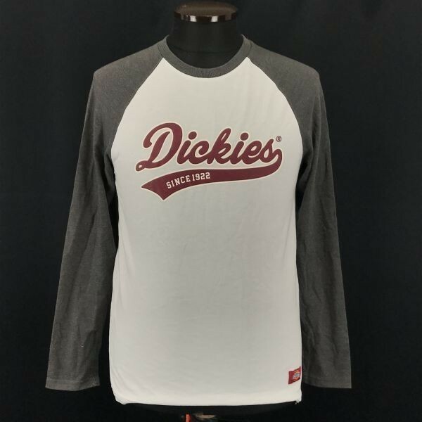 Dickies★長袖Tシャツ/ロンT【Mens size -S/白/white】Tops/Shirts◆BG918