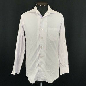  Takeo Kikuchi * long sleeve shirt [ men's S/1/ white / white / stripe ]*BG670