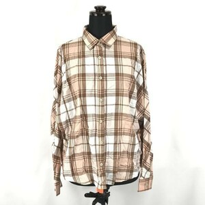 MAYSON GREY* long sleeve shirt [2/ lady's M/ light brown group / brown group / check ] Mayson Grey *BG832