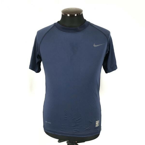 NIKE PRO/ナイキプロ★伸縮性/野球/DRI-FIT/アンダーシャツ【Mens size -L/紺/navy blue】Tops/Shirts◆BH4