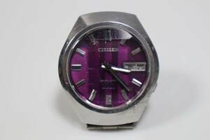 J1287 Y CITIZEN シチズン SEVEN STAR セブンスター V2 バイオレット 4-771141-K 24JEWELS 腕時計