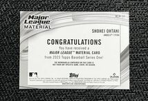 大谷翔平 2023 Topps Series1 Major League Material Relic #MLM-SO Shohei Ohtani MLB Jersey *説明必読_画像2