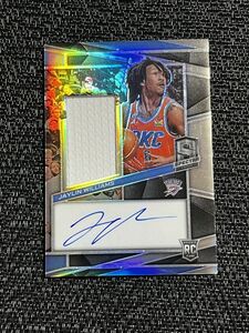 【RC】 Jaylin Williams ジェイリン・ウィリアムズ 199枚限定 2022-23 Panini NBA Spectra Rookie Jersey Auto 直筆サイン サンダー