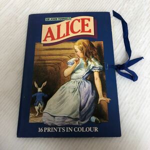 K-ш/ 洋書 SIR JOHN TENNIEL'S ALICE 16 PRINTS IN COLOUR 不思議な国のアリス 額絵16枚