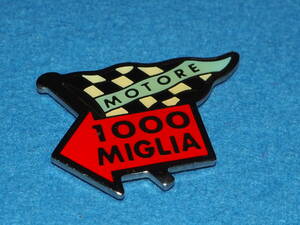 1000 MIGLIA MOTORE　Mille Miglia ミッレミリア　バッジ　エンブレム　for　アバルト　スタンゲリーニ　ランチア 　アルファ　マセラティ