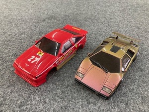 ミニッツ　カウンタック　マジョーラカラー　ボディマウント無し　AE８６　ボディ　自家塗装　走行済中古　