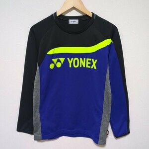 F9315AL YONEX ヨネックス ヒートカプセル サイズM 長袖Tシャツ ロンT スポーツ バドミントン テニス ブルー 裏起毛 ライトトレーナー