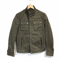 F9428dL MEN'S MELROSE メンズメルローズ サイズ3 (S位) ジャケット ミリタリー カーキ メンズ カジュアル ワークジャケット ストレッチ_画像1