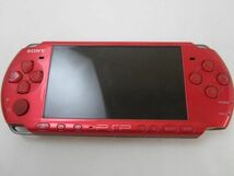 【同梱可】中古品 ゲーム PSP 本体 PSP3000 ラディアントレッド ソフト ガンダムバトルユニバース 等 グッズセット_画像2