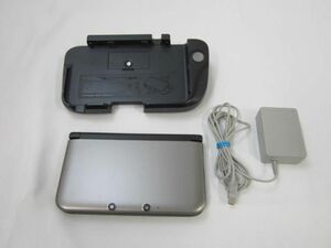 【同梱可】中古品 ゲーム ニンテンドー3DS LL 本体 SPR-001 シルバー×ブラック 動作品 充電器付き