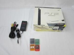 【同梱可】中古品 ゲーム プレイステーション2 PS2 本体 SCPH-70000GT ブラック グランツーリスモ レーシング 箱あり