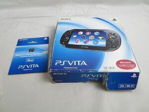 【同梱可】中古品 ゲーム PS Vita 本体 PCH-1100 クリスタルブラック 動作品 16GBメモリーカード 付き