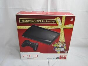 【同梱可】中古品 ゲーム プレイステーション3 PS3本体 CECH-4000B スターターパック 250GB みんなのGOLF6 ブラック