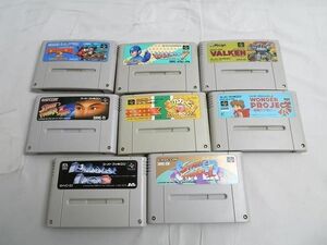 【同梱可】中古品 ゲーム スーパーファミコン ソフト 重装機兵ヴァルケン 機械の少年ピーノ ロックマン 7 他 8点 グ