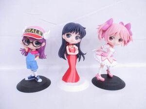 【中古品 同梱可】 フィギュア Q posket アラレちゃん セーラーマーズ 魔法少女まどかマギカ 3点セット