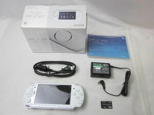 【同梱可】中古品 ゲーム PSP 本体 PSP3000 パールホワイト 動作品 メモリースティック 2GB 箱あり