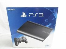 【同梱可】中古品 ゲーム プレイステーション3 PS3本体 CECH-4300C 500GB チャーコルブラック 動作品 周辺機器 箱あ_画像1