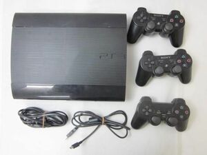 【同梱可】中古品 ゲーム プレイステーション3 PS3本体 CECH-4000B ブラック 動作品 コントローラー 電源ケーブル 周