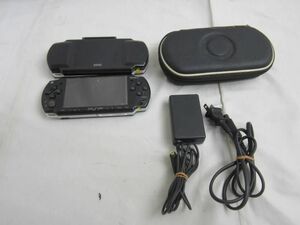 【同梱可】中古品 ゲーム PSP 1000 2000 ブラック 本体 動作品 充電ケーブル カバーケース グッズセット