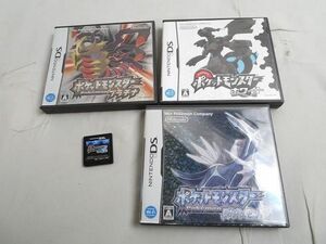 【同梱可】中古品 ゲーム ニンテンドーDS ソフト ポケットモンスター ブラック2 プラチナ ホワイト ダイヤモンド 4点