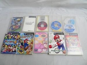 【同梱可】中古品 ゲーム ゲームキューブ ソフト マリオパーティ4 7 テンエイティ シルバーストーム 等 グッズセット