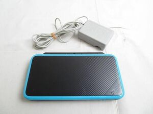 【同梱可】中古品 ゲーム NEW ニンテンドー2DS LL 本体 JAN-001 ブラック ターコイズ 動作品 充電ケーブル 付き