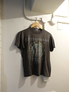 ホワイトスネイク　WHITESNAKE 1987年 80's Tシャツ　ヴィンテージ　バンド　ツアーTシャツ　グレー