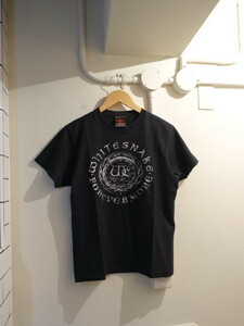 ホワイトスネイク　WHITESNAKE Tシャツ　2011年　ツアーTシャツ　サイズS　黒