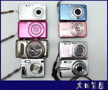 3)質屋出品【人気機種 デジカメおまとめ】SONY CYBER-SHOT FUJIFILM FINEPIX ORIMPUS 動作OK有り/ジャンク扱い_画像1