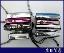 3)質屋出品【人気機種 デジカメおまとめ】SONY CYBER-SHOT FUJIFILM FINEPIX ORIMPUS 動作OK有り/ジャンク扱い_画像3