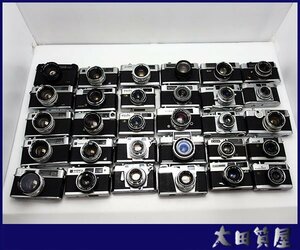 46)質屋☆【同梱不可】YASHICA minolta KONICA FUJICA OLYMPUS CANON RICOH レンジファンダー30点 大量 おまとめ ジャンク品☆1円～