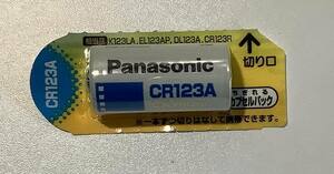 CR123A Panasonic　パナソニック　リチウム電池