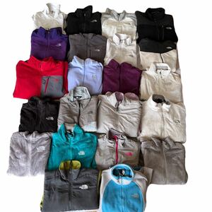 1スタ　ザノースフェイスのみ　アメリカ古着　洗濯　22着　フリース　ジャケット　THE NORTH FACE まとめ売り　セット メンズ　レディース