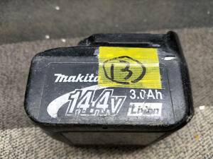 R13　マキタ電動工具用バッテリー　14.4V　3.0Ah　動作確認OK　充電確認OK　動画あり　中古なのでジャンク品で！！！