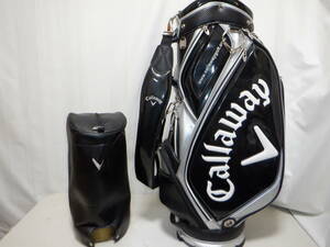 Callaway キャロウェイ 9.5型 エナメル素材★中古～美品★スタッフバック(BKxSILVER)