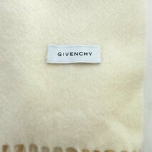 GIVENCHY ジバンシィ ストール 大判マフラー ショール ホワイト オフホワイト 白 [60842]_画像4