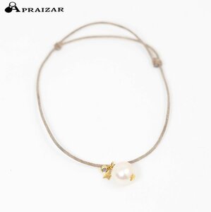 TASAKItasakiby MHT Tasaki Shinju K22 yellow gold one bead pearl tanzanite cord code case attaching [60627]