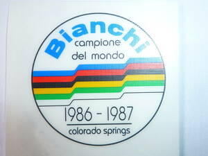 * BIANCHIbi Anne kiCAMPIONE DEL MONDO 1986 - 1987 frame sticker decal 3 *