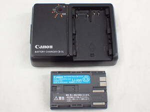 UH1417《1円》Canon キャノン 純正 バッテリーパック BP-511A / 純正 バッテリーチャージャー CB-5L 動作未確認