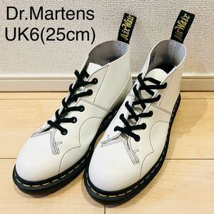 【極美品】Dr.Martens CHURCHドクターマーチン チャーチ ホワイト 白 5ホール ブーツ 