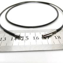 紐 ネックレス チョーカー ラップブレス ワックスコード 黒 ステンレス 防水 メンズ ステンレス鋼 留め具 耐久性 高品質 ( 2mm/50cm ) _画像8