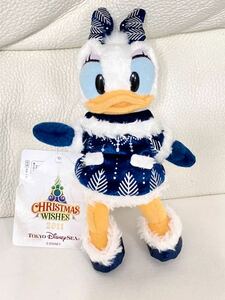 新品　未使用　ディズニー　TDS 10周年　ディズニークリスマス　クリスマス・ウィッシュ　ぬいぐるみバッジ　ぬいば　ヌイバ　デイジー