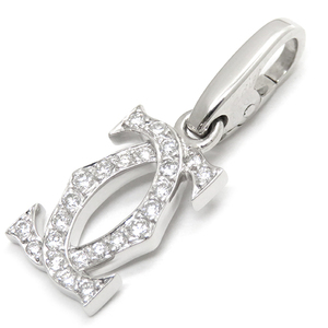  Cartier pendant top C2 white gold K18WG diamond Cdu necklace top 750 18K 18 gold 
