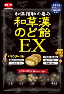 加藤製菓　和草漢のど飴EX　45g　複数可