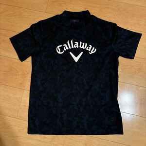 Callaway (キャロウェイ) ゴルフウェア(トップス) メンズ SIZE M ブラック モックネックTシャツ 半袖シャツ 241-0134427