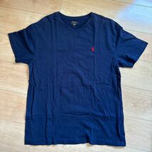 ポロラルフローレン Ralph Lauren 半袖Tシャツ サイズM 濃紺_画像1